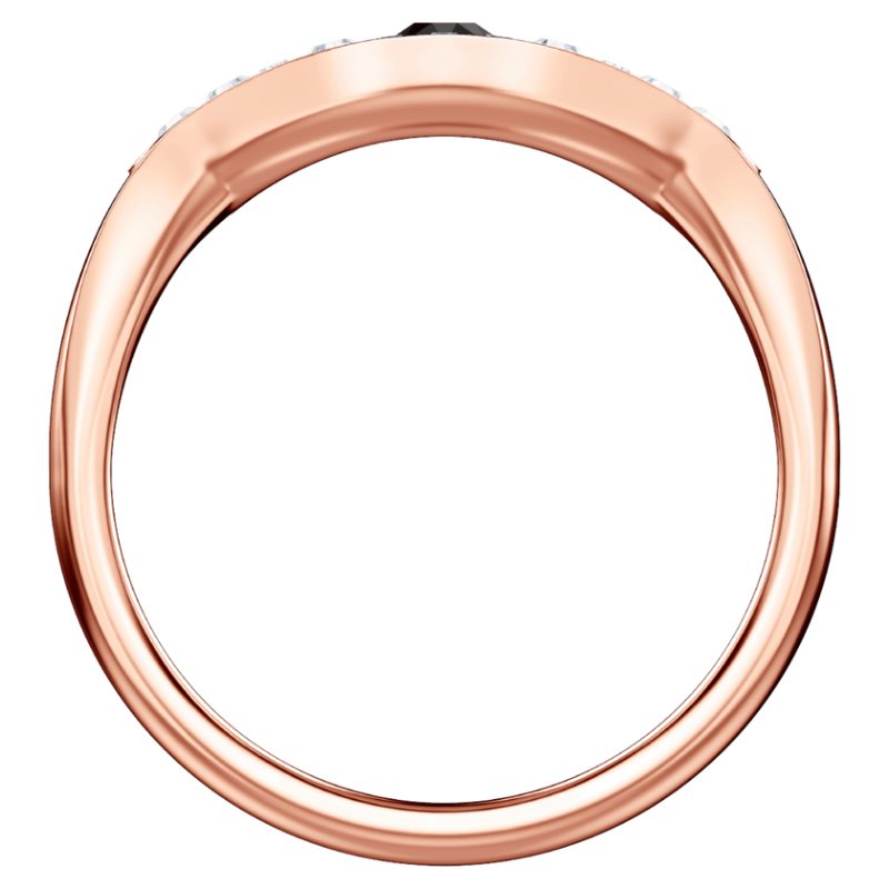 Swarovski Duo Evil Eye Ring Rose Gold Tone Plated Multicolor Crystal Ring 5441202 - Image 3
