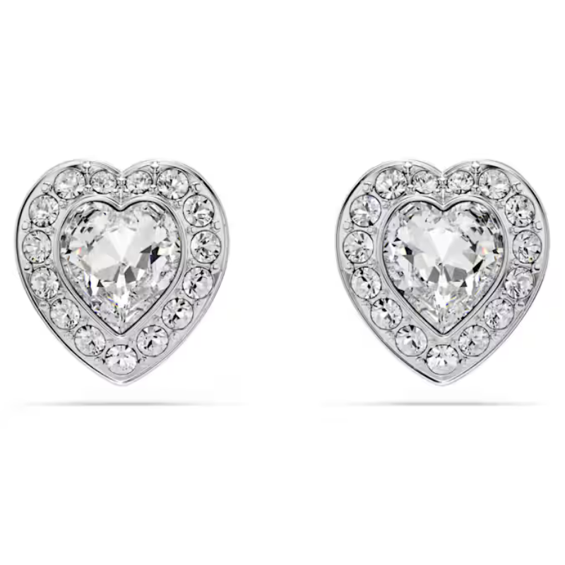 Swarovski Ariana Grande x Swarovski Heart Stud Earrings White Rhodium Plated 5720859 - Image 2