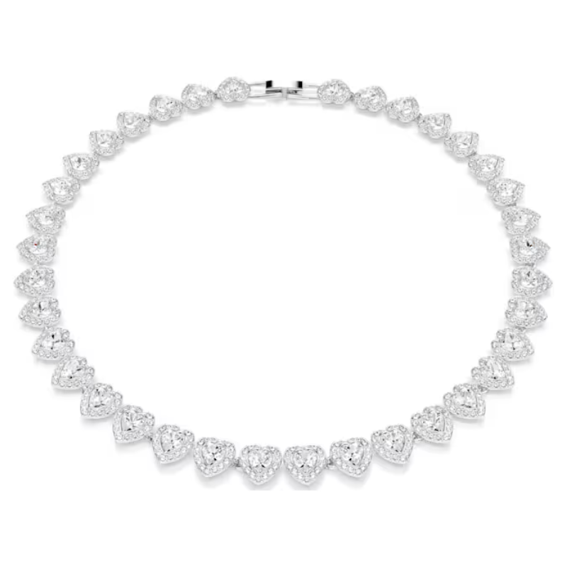 Swarovski Ariana Grande x Swarovski Heart Necklace Mixed Cuts White Rhodium Plated 5720857
