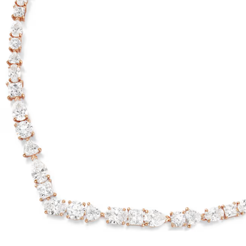Swarovski Mesmera Necklace Mixed Cuts White 18K Rose Gold Finish 5728001 - Image 2