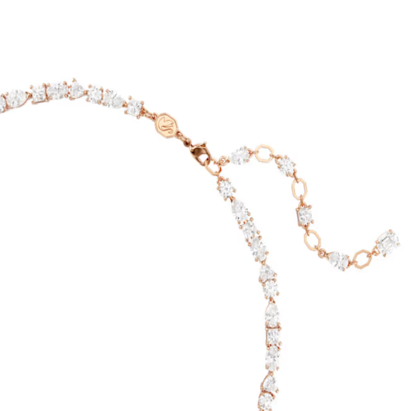 Swarovski Mesmera Necklace Mixed Cuts White 18K Rose Gold Finish 5728001 - Image 3